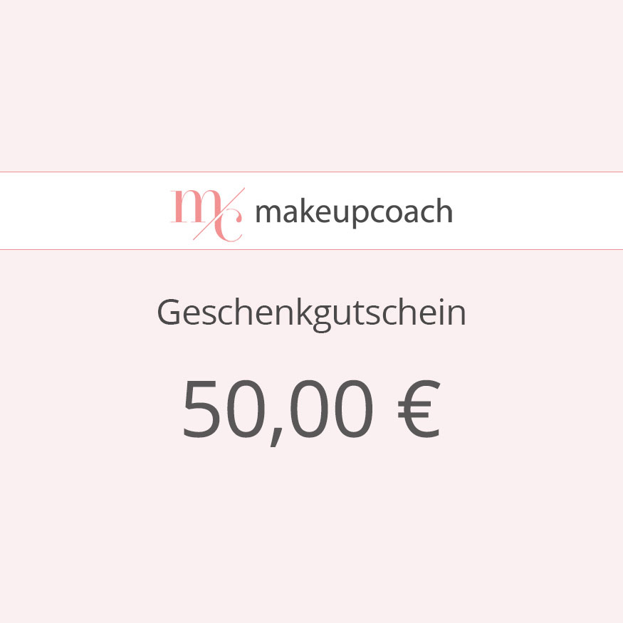Gutschein, makeupcoach.com, 50E