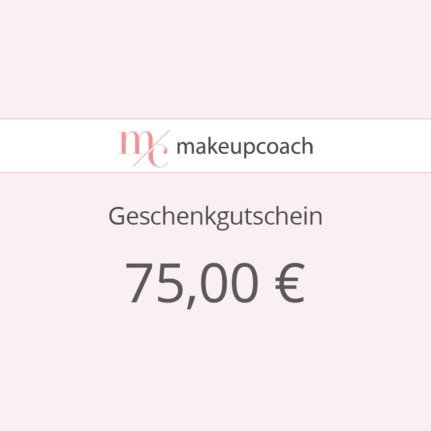 Geschenkkarte, 75, www.makeupcoach.com