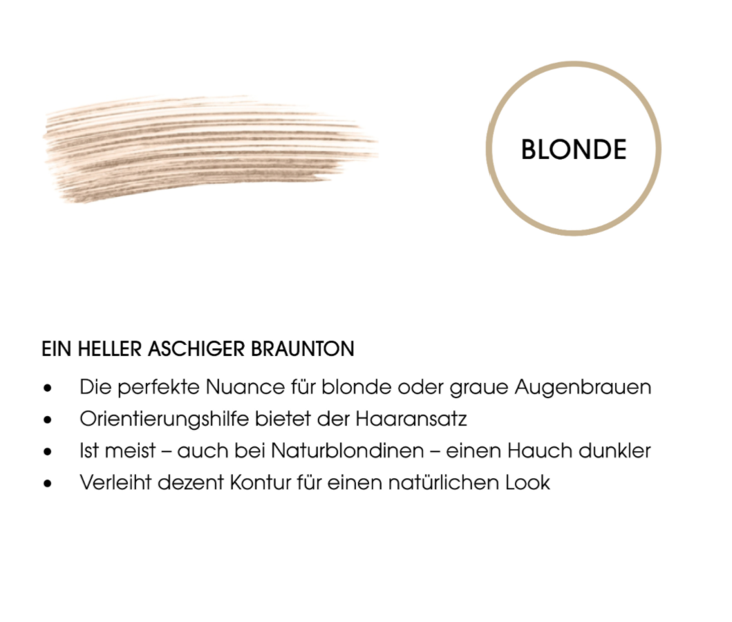 Highendstyling, Brauen, www.makeupcoach.com, blond