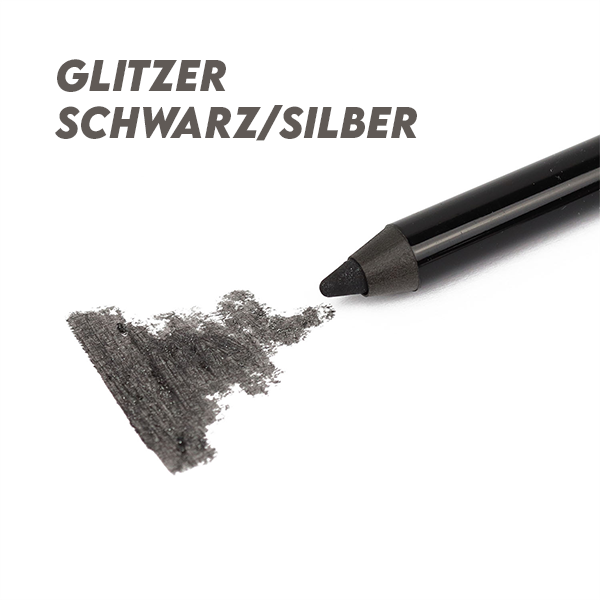 Glitzer Schwarz/Silber